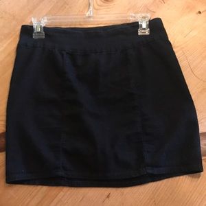 7 for all mankind denim mini skirt